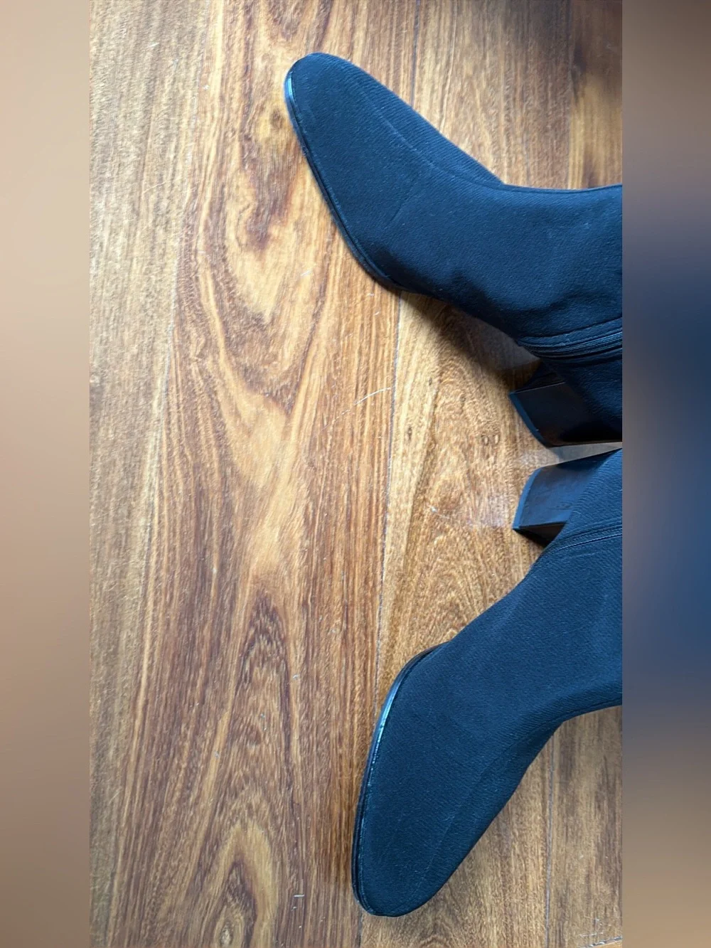 Stuart Weitzman Black Stretch Gor-Tex Waterproof Booties Size 10